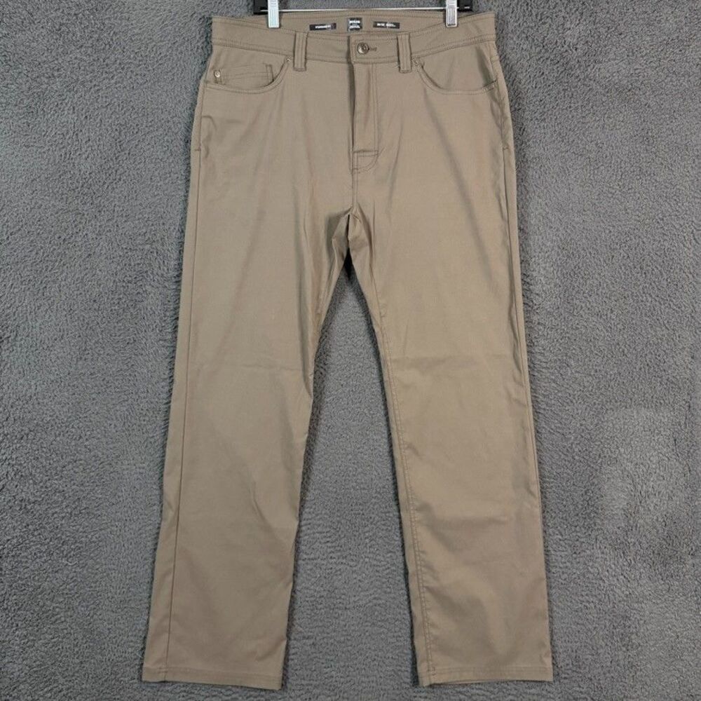 Prana Pants Mens 36x32 Brown Stretch Zion Standard Fit Outdoor Hiking Travel